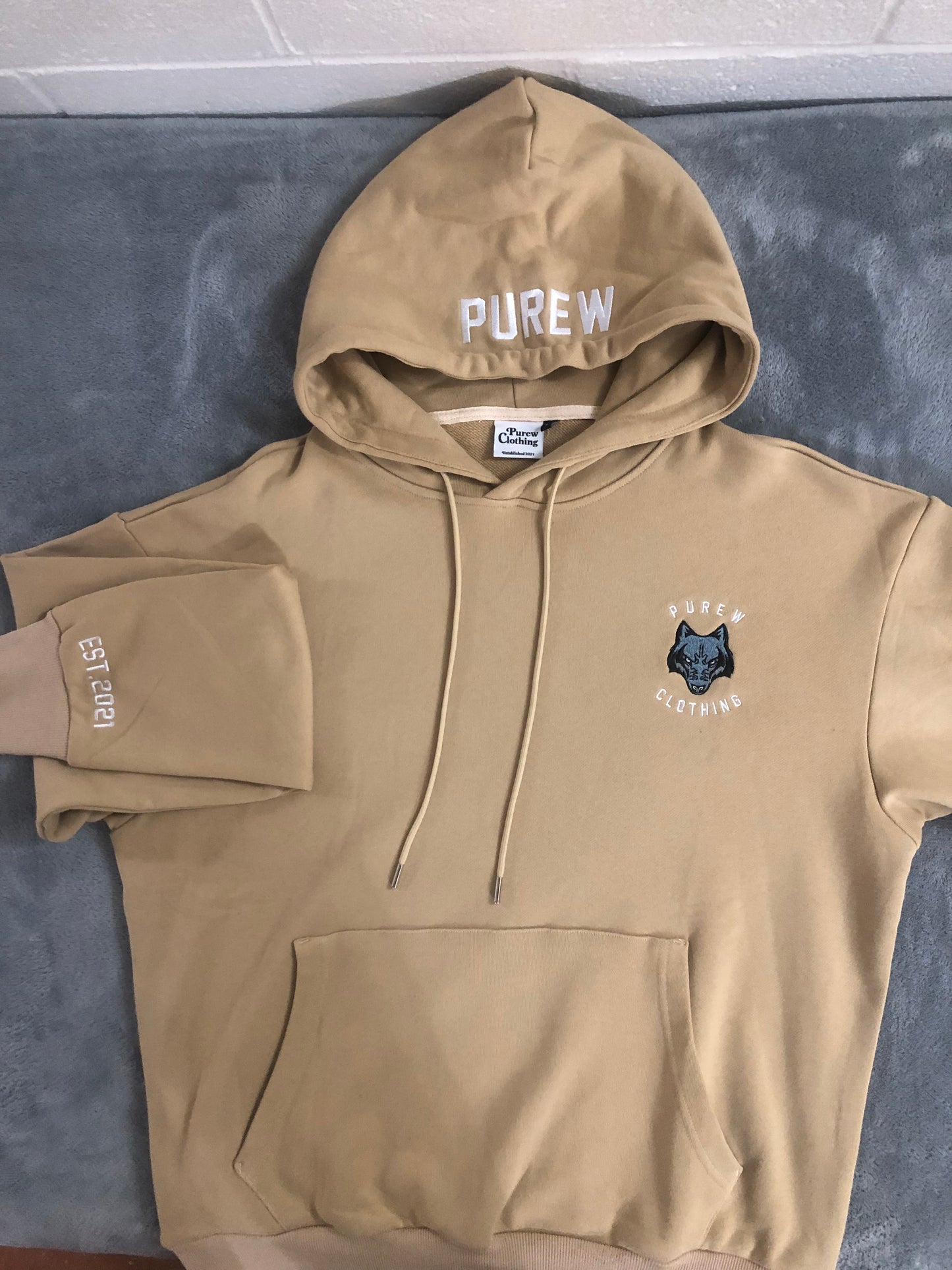 Purew Clothing Cozy Sweat Suit Tan