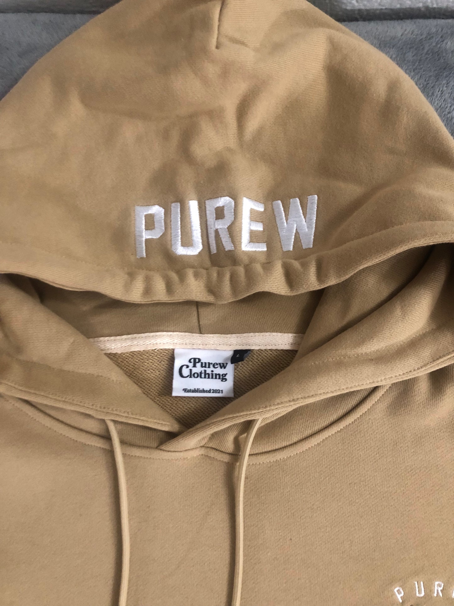 Purew Clothing Cozy Sweat Suit Tan