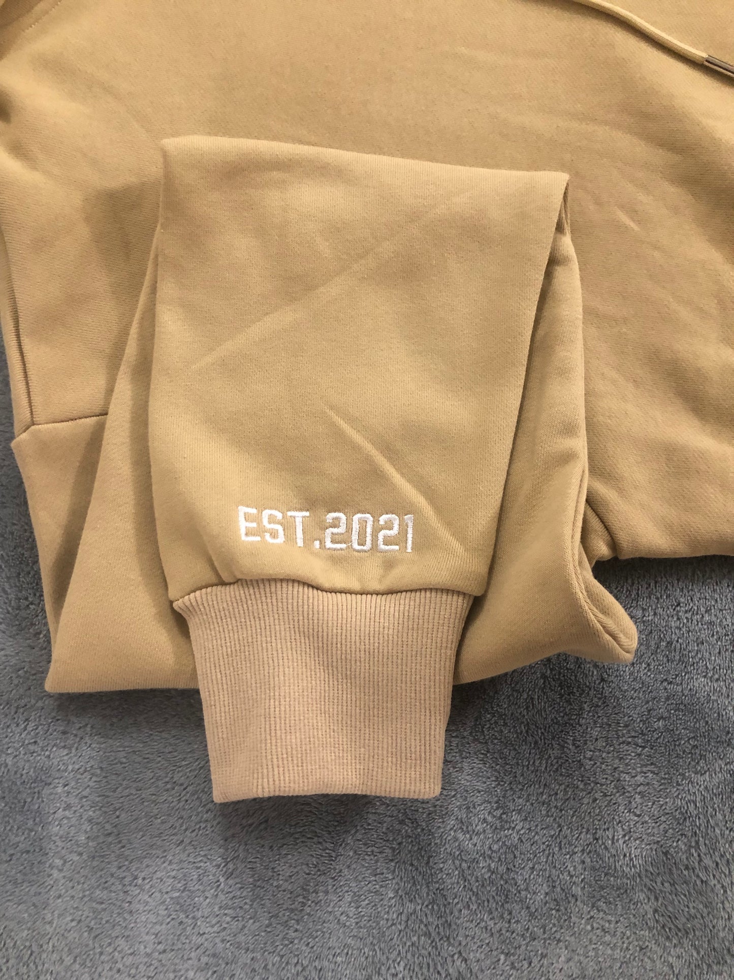 Purew Clothing Cozy Sweat Suit Tan