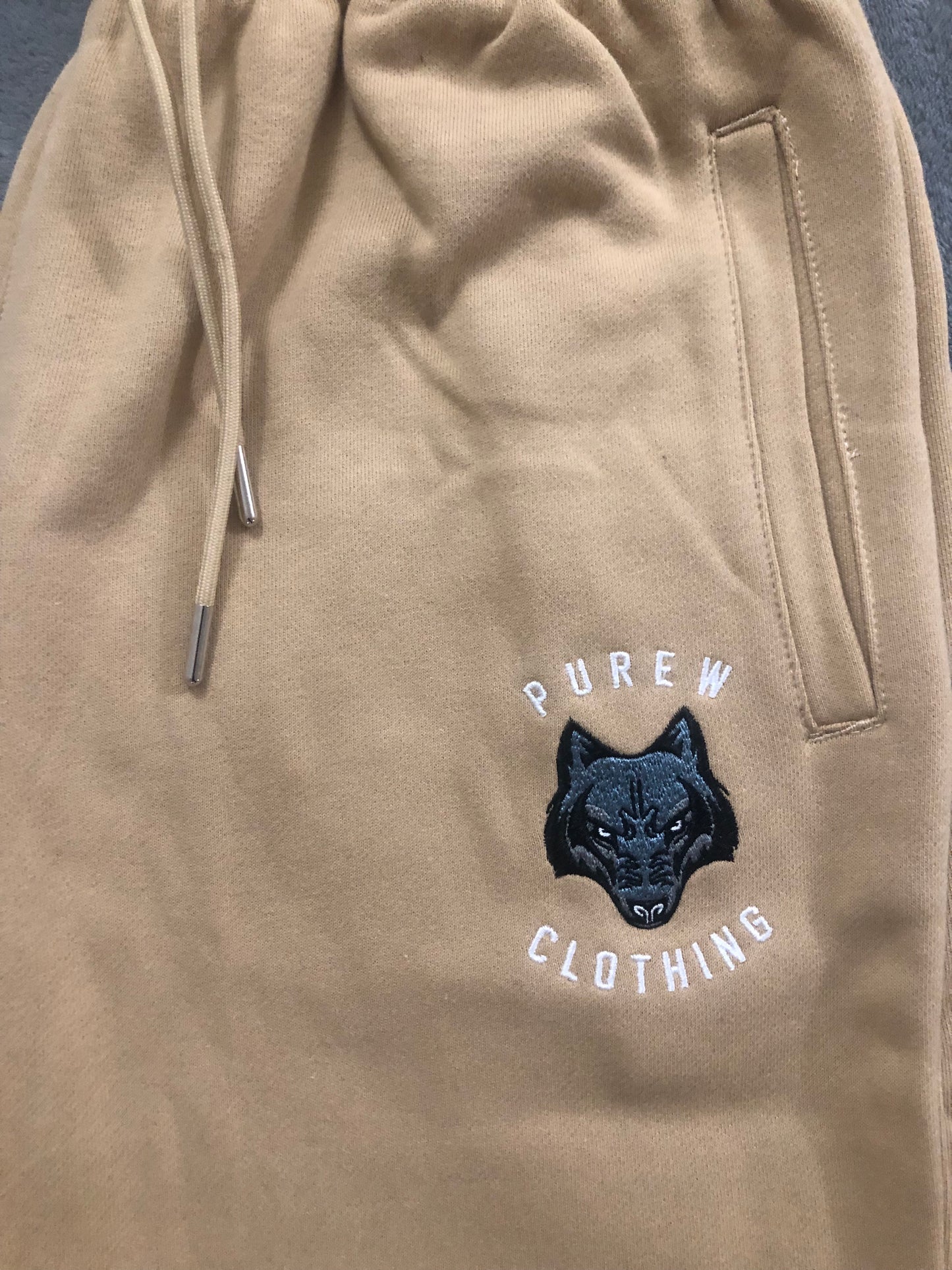 Purew Clothing Cozy Sweat Suit Tan