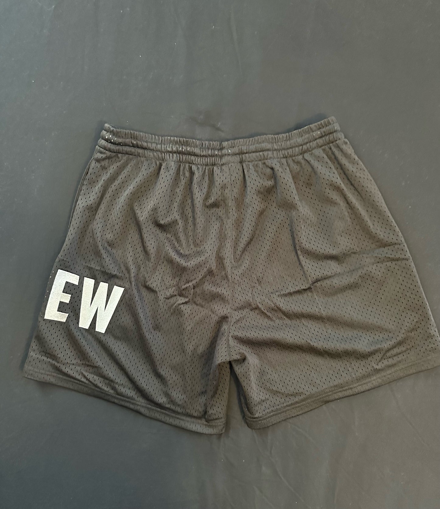 Purew Clothing Black Mesh Shorts