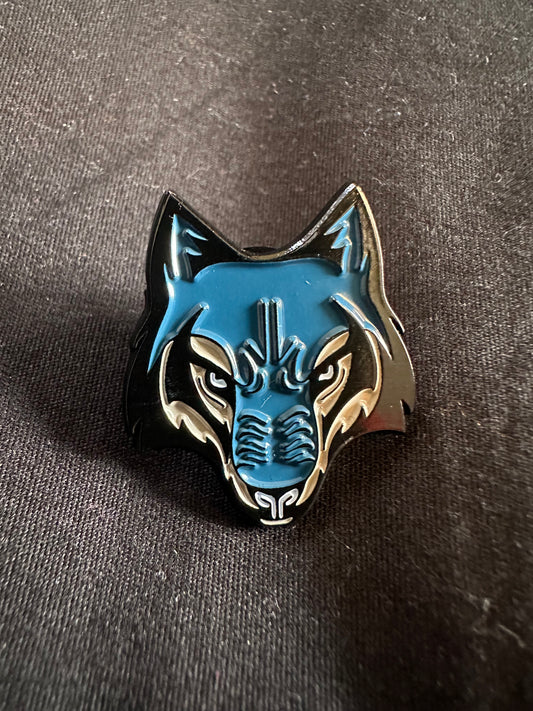 Wolf Logo Pin Color