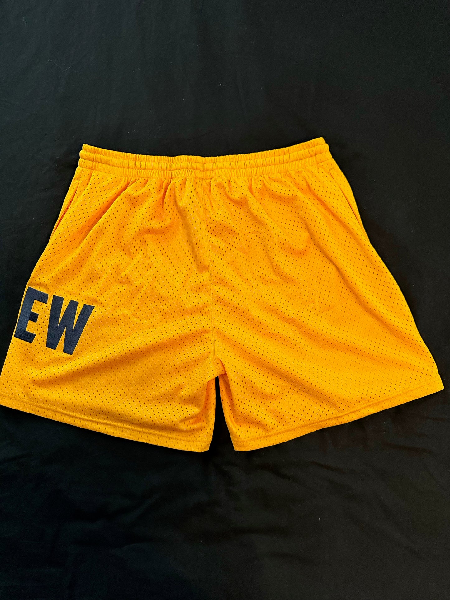 Purew Clothing Yellow Mesh Shorts