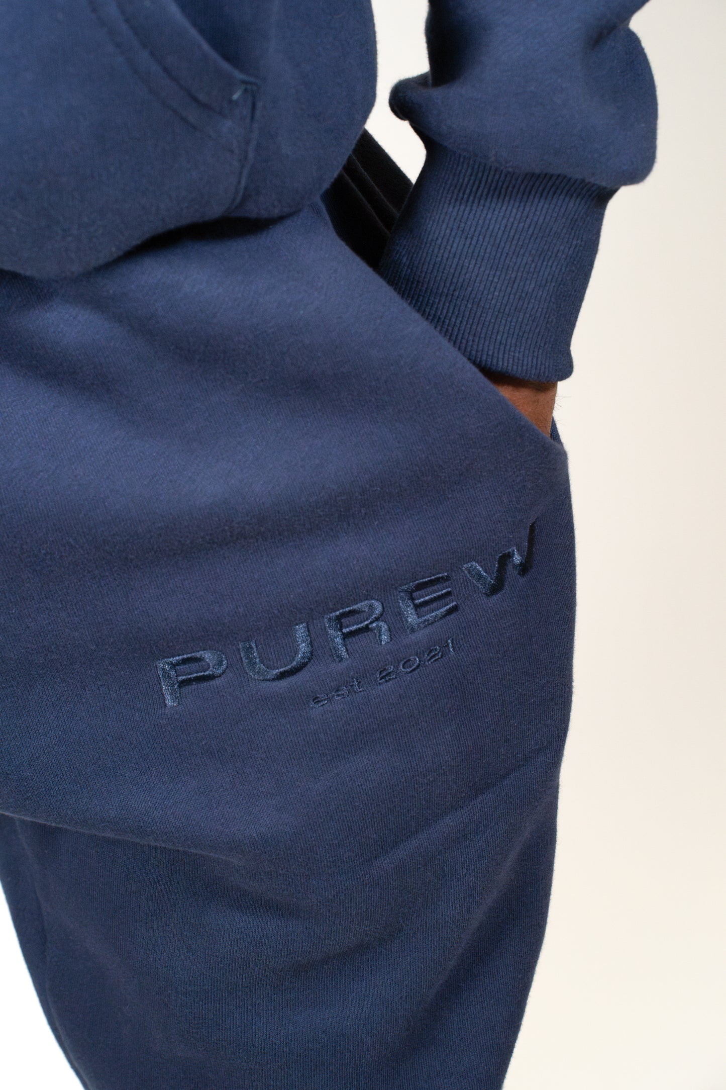 Navy Blue Logo Sweatsuit